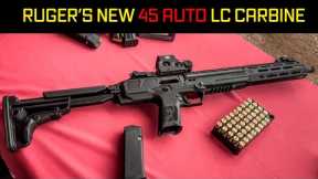 Ruger's 45 Automobile LC Carbine Takes Glock Mags-- SHOT Program 2024