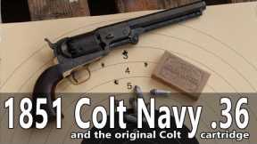 Original Colt 1851 Navy revolver meets original Colt cartridges